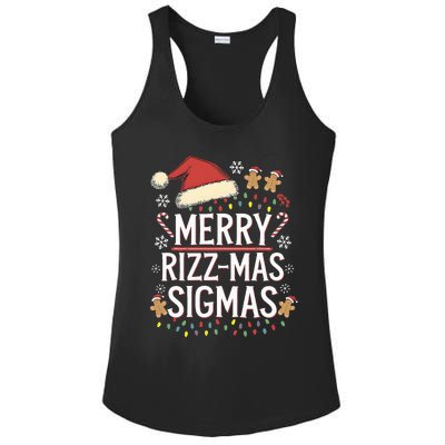 Merry R.I.Z.Z Mas Sigmas Gen Alpha Xmas Santa Ladies PosiCharge Competitor Racerback Tank