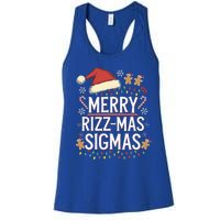 Merry R.I.Z.Z Mas Sigmas Gen Alpha Xmas Santa Women's Racerback Tank