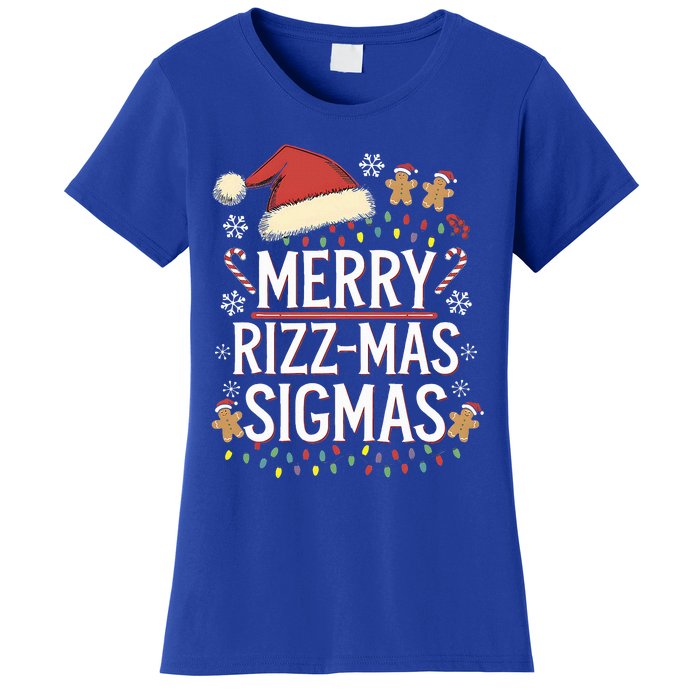 Merry R.I.Z.Z Mas Sigmas Gen Alpha Xmas Santa Women's T-Shirt