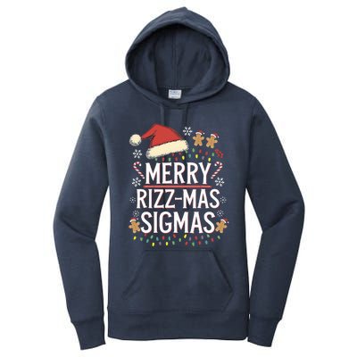 Merry R.I.Z.Z Mas Sigmas Gen Alpha Xmas Santa Women's Pullover Hoodie