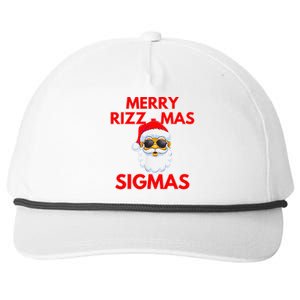 Merry Rizz Mas Sigmas Gen Alpha Middle School Christmas Snapback Five-Panel Rope Hat