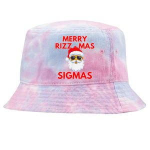 Merry Rizz Mas Sigmas Gen Alpha Middle School Christmas Tie-Dyed Bucket Hat