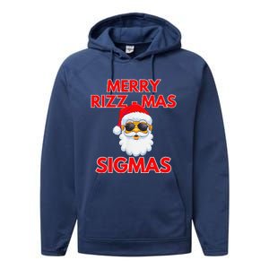 Merry Rizz Mas Sigmas Gen Alpha Middle School Christmas Performance Fleece Hoodie