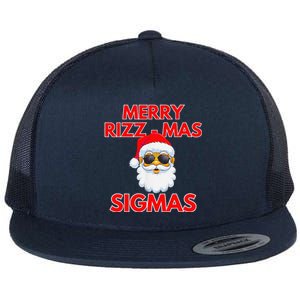 Merry Rizz Mas Sigmas Gen Alpha Middle School Christmas Flat Bill Trucker Hat