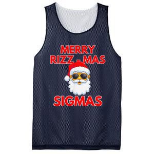 Merry Rizz Mas Sigmas Gen Alpha Middle School Christmas Mesh Reversible Basketball Jersey Tank