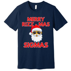 Merry Rizz Mas Sigmas Gen Alpha Middle School Christmas Premium T-Shirt