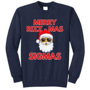 Merry Rizz Mas Sigmas Gen Alpha Middle School Christmas Tall Sweatshirt