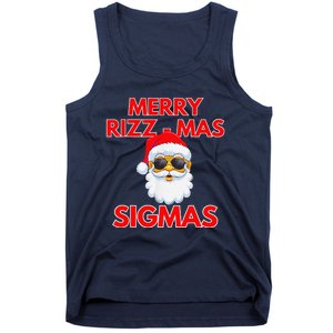 Merry Rizz Mas Sigmas Gen Alpha Middle School Christmas Tank Top