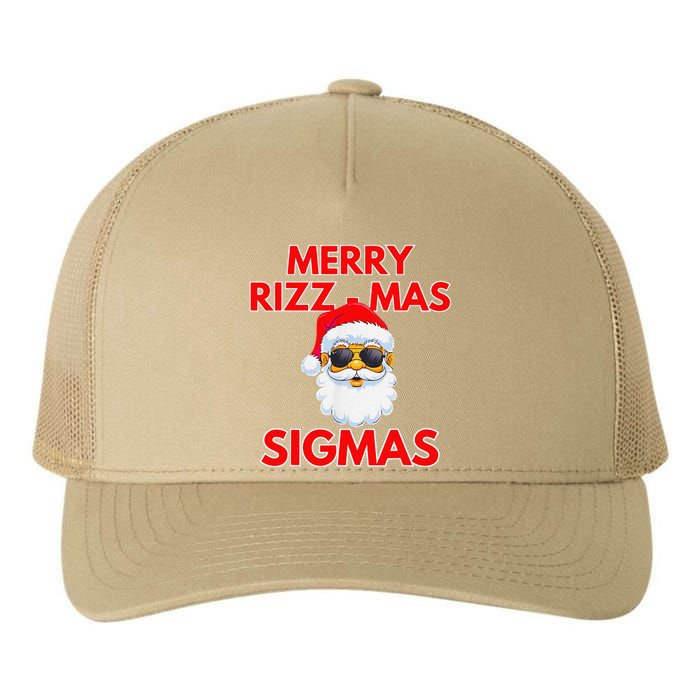 Merry Rizz Mas Sigmas Gen Alpha Middle School Christmas Yupoong Adult 5-Panel Trucker Hat