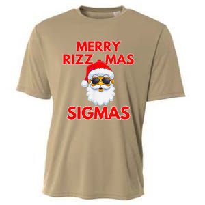 Merry Rizz Mas Sigmas Gen Alpha Middle School Christmas Cooling Performance Crew T-Shirt