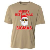 Merry Rizz Mas Sigmas Gen Alpha Middle School Christmas Cooling Performance Crew T-Shirt