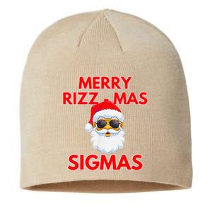 Merry Rizz Mas Sigmas Gen Alpha Middle School Christmas Sustainable Beanie