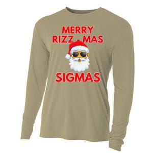 Merry Rizz Mas Sigmas Gen Alpha Middle School Christmas Cooling Performance Long Sleeve Crew