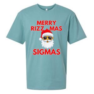 Merry Rizz Mas Sigmas Gen Alpha Middle School Christmas Sueded Cloud Jersey T-Shirt