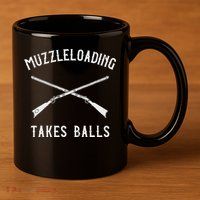 Muzzleloader Rifle Muzzleloading Takes Balls 11oz C Handle Ceramic Mug