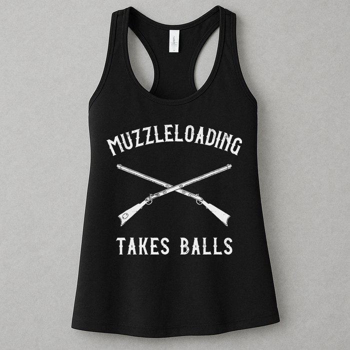 Muzzleloader Rifle Muzzleloading Takes Balls Womens Tank Top