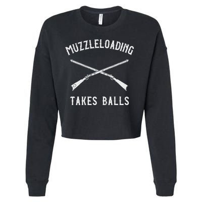 Muzzleloader Rifle Muzzleloading Takes Balls Cropped Pullover Crew