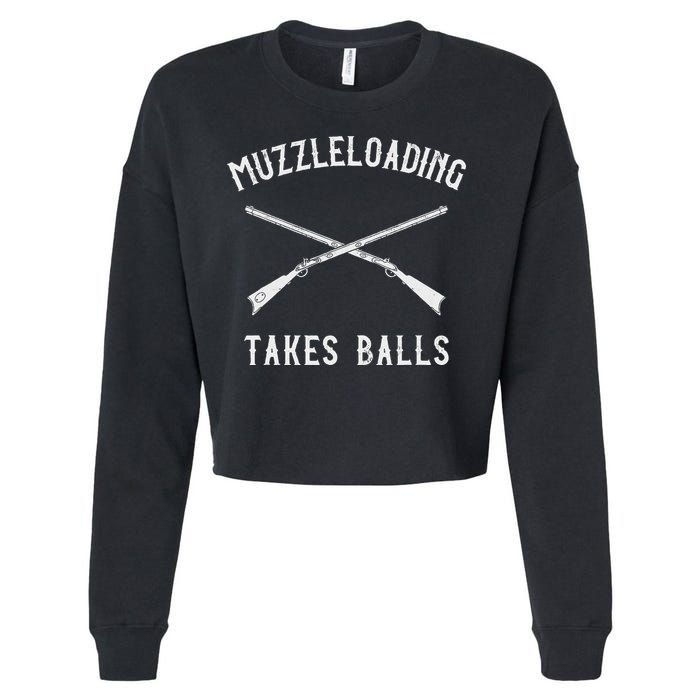 Muzzleloader Rifle Muzzleloading Takes Balls Cropped Pullover Crew