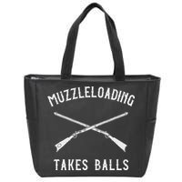 Muzzleloader Rifle Muzzleloading Takes Balls Zip Tote Bag