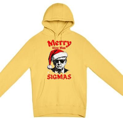 Merry Rizz Mas Sigmas Funny Gen Alpha Xmas Santa Christmas Premium Pullover Hoodie