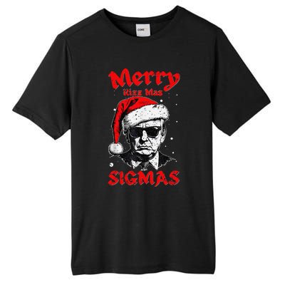 Merry Rizz Mas Sigmas Funny Gen Alpha Xmas Santa Christmas Tall Fusion ChromaSoft Performance T-Shirt