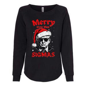 Merry Rizz Mas Sigmas Funny Gen Alpha Xmas Santa Christmas Womens California Wash Sweatshirt