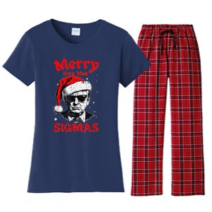 Merry Rizz Mas Sigmas Funny Gen Alpha Xmas Santa Christmas Women's Flannel Pajama Set