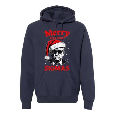 Merry Rizz Mas Sigmas Funny Gen Alpha Xmas Santa Christmas Premium Hoodie