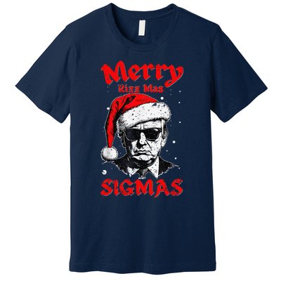 Merry Rizz Mas Sigmas Funny Gen Alpha Xmas Santa Christmas Premium T-Shirt