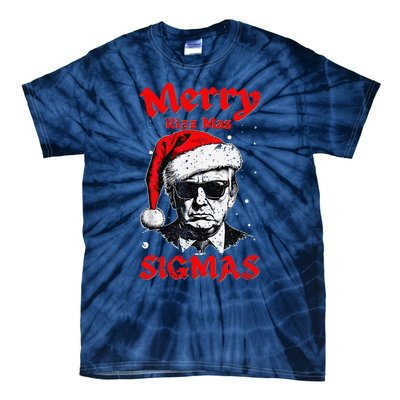 Merry Rizz Mas Sigmas Funny Gen Alpha Xmas Santa Christmas Tie-Dye T-Shirt