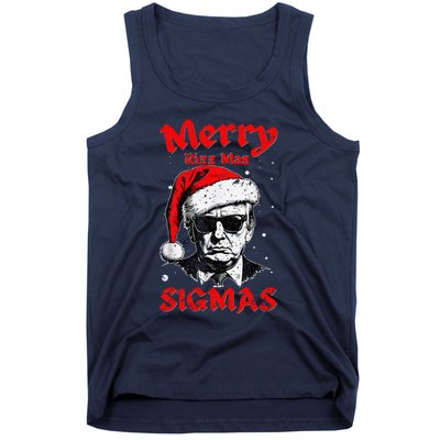 Merry Rizz Mas Sigmas Funny Gen Alpha Xmas Santa Christmas Tank Top