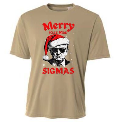 Merry Rizz Mas Sigmas Funny Gen Alpha Xmas Santa Christmas Cooling Performance Crew T-Shirt