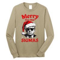 Merry Rizz Mas Sigmas Funny Gen Alpha Xmas Santa Christmas Long Sleeve Shirt