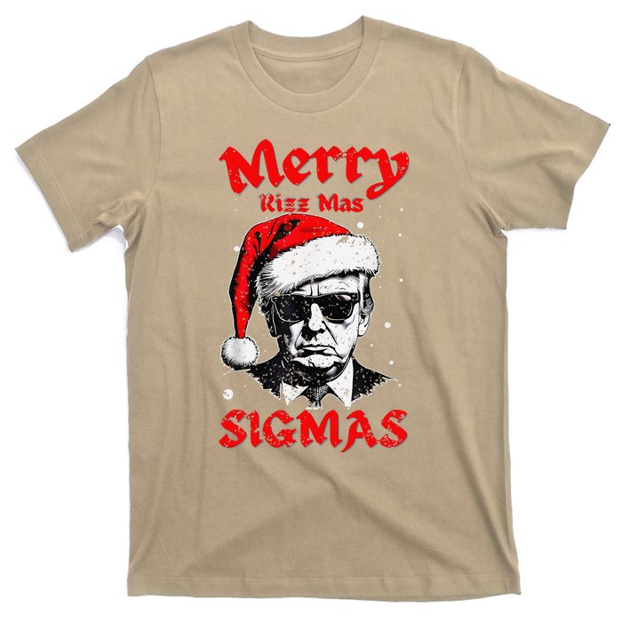 Merry Rizz Mas Sigmas Funny Gen Alpha Xmas Santa Christmas T-Shirt