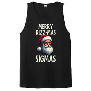 Merry Rizz Mas Sigmas Funny Merry Santa Claus Retro Xmas PosiCharge Competitor Tank