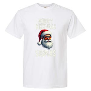 Merry Rizz Mas Sigmas Funny Merry Santa Claus Retro Xmas Garment-Dyed Heavyweight T-Shirt