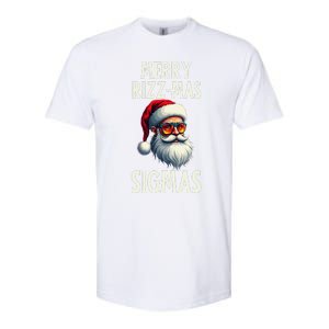 Merry Rizz Mas Sigmas Funny Merry Santa Claus Retro Xmas Softstyle CVC T-Shirt