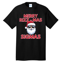 Merry Rizz Mas Sigmas Gen Alpha Middle School Christmas Tall T-Shirt