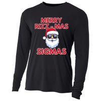 Merry Rizz Mas Sigmas Gen Alpha Middle School Christmas Cooling Performance Long Sleeve Crew