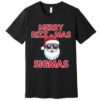 Merry Rizz Mas Sigmas Gen Alpha Middle School Christmas Premium T-Shirt