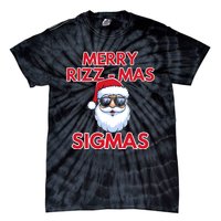 Merry Rizz Mas Sigmas Gen Alpha Middle School Christmas Tie-Dye T-Shirt