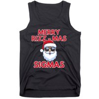 Merry Rizz Mas Sigmas Gen Alpha Middle School Christmas Tank Top