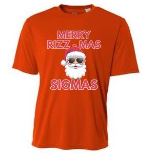 Merry Rizz Mas Sigmas Gen Alpha Middle School Christmas Gift Cooling Performance Crew T-Shirt