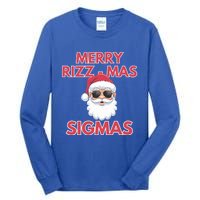 Merry Rizz Mas Sigmas Gen Alpha Middle School Christmas Gift Tall Long Sleeve T-Shirt