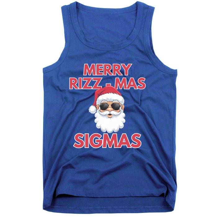 Merry Rizz Mas Sigmas Gen Alpha Middle School Christmas Gift Tank Top