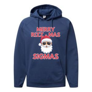 Merry Rizz Mas Sigmas Gen Alpha Middle School Christmas Gift Performance Fleece Hoodie