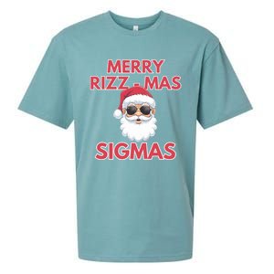 Merry Rizz Mas Sigmas Gen Alpha Middle School Christmas Gift Sueded Cloud Jersey T-Shirt