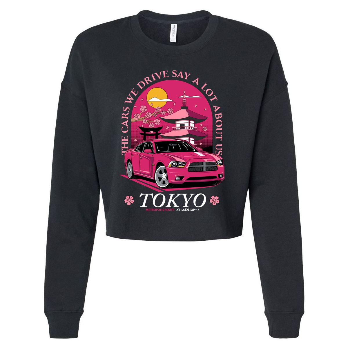 Metropolis Route Cropped Pullover Crew