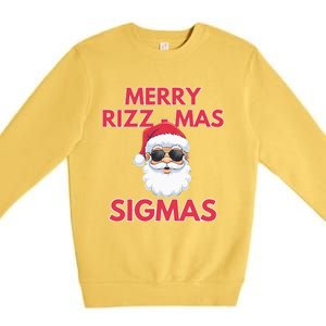 Merry R.I.Z.Z Mas Sigmas Gen Alpha Middle School Premium Crewneck Sweatshirt