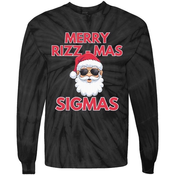 Merry R.I.Z.Z Mas Sigmas Gen Alpha Middle School Tie-Dye Long Sleeve Shirt